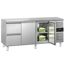 Stół chłodniczy ECO - 1795x700 mm - z 2 drzwiami & 2 szufladami