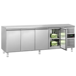 Stół chłodniczy ECO - 2230x700 mm - z 4 drzwiami