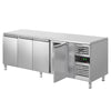 Commercial Counter Fridge ECO - 2230x700mm - with 4 doors - capacity 553 litres
