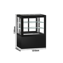 Witryny ekspozycyjne na ciasta - 1010 mm - z oświetleniem & 2 półkami