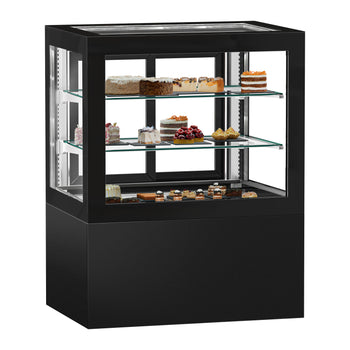 Witryny ekspozycyjne na ciasta - 1010 mm - z oświetleniem & 2 półkami - Prime Gastro