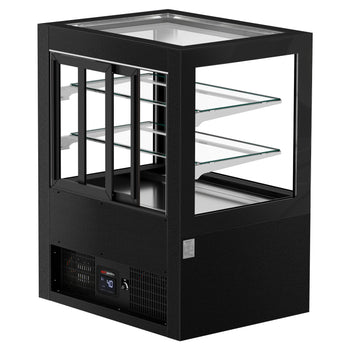 Witryny ekspozycyjne na ciasta - 1010 mm - z oświetleniem & 2 półkami - Prime Gastro