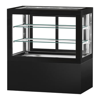 Witryny ekspozycyjne na ciasta - 1210 mm - z oświetleniem LED & 2 półkami - Prime Gastro