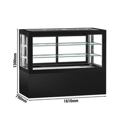 Witryny ekspozycyjne na ciasta - 1610 mm - z oświetleniem LED & 2 półkami