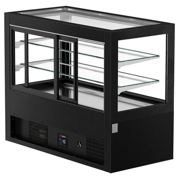 Witryny ekspozycyjne na ciasta - 1610 mm - z oświetleniem LED & 2 półkami - Prime Gastro