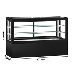 Witryny ekspozycyjne na ciasta - 2010 mm - z oświetleniem LED & 2 półkami