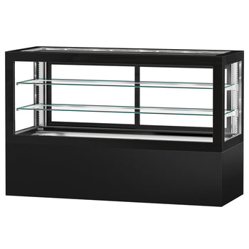 Witryny ekspozycyjne na ciasta - 2010 mm - z oświetleniem LED & 2 półkami - Prime Gastro