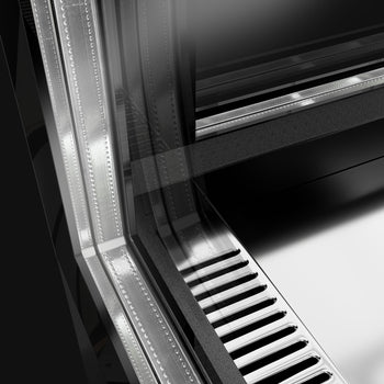 Witryny ekspozycyjne na ciasta - 1210 mm - z oświetleniem LED & 2 półkami - Prime Gastro