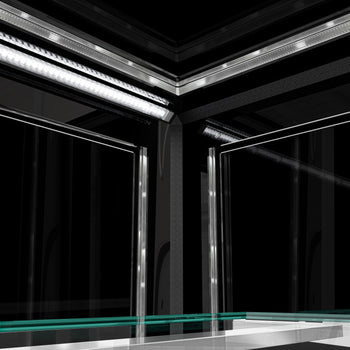 Witryny ekspozycyjne na ciasta - 1210 mm - z oświetleniem LED & 2 półkami - Prime Gastro