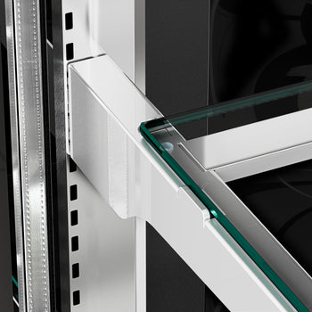 Witryny ekspozycyjne na ciasta - 1610 mm - z oświetleniem LED & 2 półkami - Prime Gastro