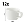 (12 szt.) Filiżanka do kawy WHITE DELIGHT – 150 ml – biała