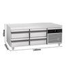 Commercial Chef Base PREMIUM - -2 to +8°C - 1400mm - 4 Drawer