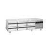 Commercial Chef Base PREMIUM - -2 to +8°C - 2000mm - 6 Drawer - 6x GN 1/1