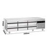 Commercial Chef Base PREMIUM - -2 to +8°C - 2000mm - 6 Drawer - 6x GN 1/1