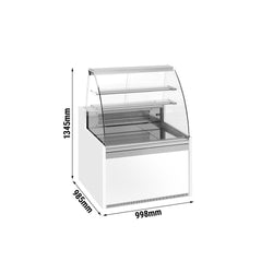 Witryna cukiernicza - 990 mm - z 2 półkami