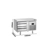 Podstawa chłodnicza PREMIUM PLUS -2 ~ +8°C - 1000mm - 100l - 2 szuflady - 2x GN 1/1 - linia 700