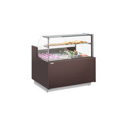 Witryna chłodnicza cukiernicza RIGA - 1370x990mm - 138L - 2 półki - z oświetleniem LED