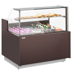 Witryna chłodnicza cukiernicza RIGA - 1370x990mm - 138L - 2 półki - z oświetleniem LED