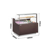 Witryna chłodnicza cukiernicza RIGA - 1370x990mm - 138L - 2 półki - z oświetleniem LED