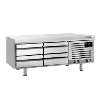 Podstawa chłodnicza PREMIUM PLUS - 2 ~ +8°C - 1400mm - 190l - 4 szuflady - 4x GN 1/1 - linia 700