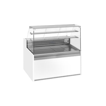 Witryna chłodnicza cukiernicza - 1622x985mm - z 2 drzwiami - 2 półki - z oświetleniem LED