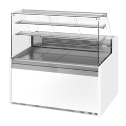 Witryna chłodnicza cukiernicza - 1622x985mm - z 2 drzwiami - 2 półki - z oświetleniem LED