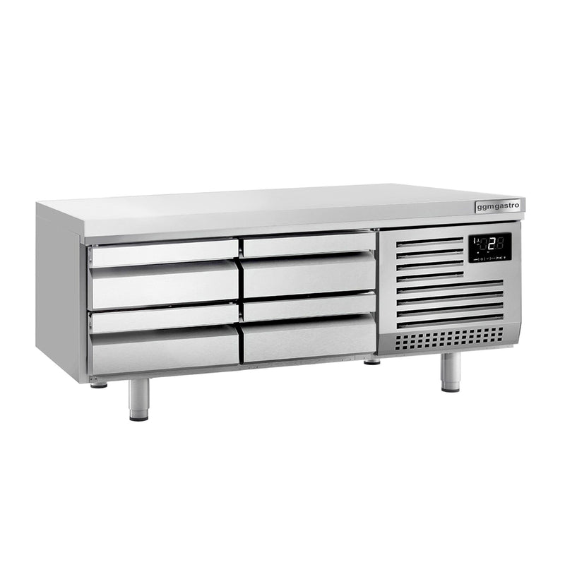 Podstawa chłodnicza Premium PLUS - 1600 mm - 225 litrów - 4 szuflady