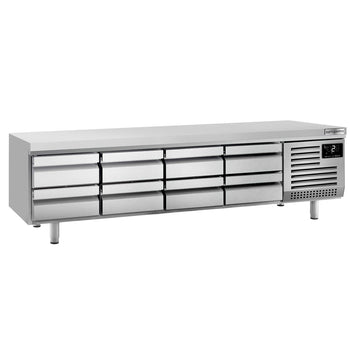 Podstawa chłodnicza PREMIUM PLUS - 2 ~ +8°C - 2400mm - 435l - 8 szuflad - 8x GN 1/1 - linia 700