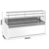 Serve Over Counter - 2560x985mm - with 4 doors - LED lighting