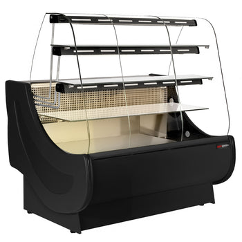 Lada chłodnicza i cukiernicza – 1300 mm – z oświetleniem – 3 półki i wysuwane półki na torty - Prime Gastro