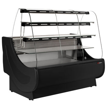 Lada chłodnicza i cukiernicza – 1600 mm – z oświetleniem – 3 półki i wysuwane półki na torty - Prime Gastro