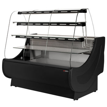 Lada chłodnicza i cukiernicza – 1600 mm – z oświetleniem – 3 półki i wysuwane półki na torty - Prime Gastro