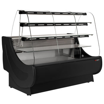 Lada chłodnicza i cukiernicza – 1900 mm – z oświetleniem – 3 półki i wysuwane półki na torty - Prime Gastro