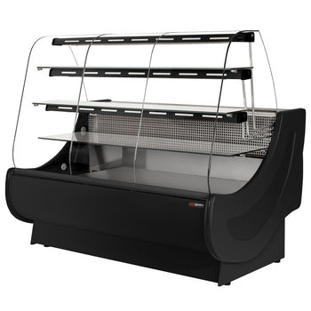 Lada chłodnicza i cukiernicza – 1900 mm – z oświetleniem – 3 półki i wysuwane półki na torty - Prime Gastro