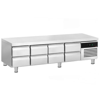 Commercial Chef Base – 2400 mm – 313 litres – 8 x 1/2 + 1/3 GN drawers