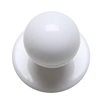 (12 sztuk) guziki kulkowe - białe - Prime Gastro