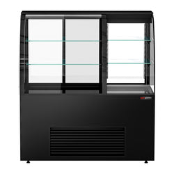 Witryna chłodnicza cukiernicza samoobsługowa - 1400mm - podwójne przeszklenie - z 2 półkami - z oświetleniem LED