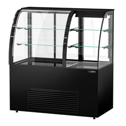 Witryna chłodnicza cukiernicza samoobsługowa - 1400mm - podwójne przeszklenie - z 2 półkami - z oświetleniem LED