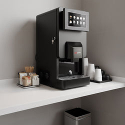 Automat do gorących napojów instant z 4 pojemnikami na proszek - 2kW - Dotykowe - 10 programów - Czarny