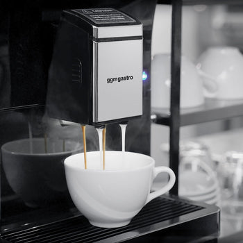 W pełni automatyczny ekspres do kawy - 1,3 kW - 10-calowy ekran dotykowy - włącznie z podgrzewaczem do filiżanek - Prime Gastro