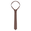 (5 pcs) KARLOWSKY | Tie – 148 x 6.5 cm – light brown