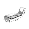 (3 pcs) Spoon Rest - Square - High-Gloss Chrome