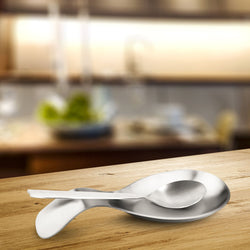 (6 szt.) Podpórka na łyżkę - Stal nierdzewna - 220x90x110mm