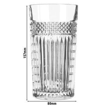 (12 szt.) Szklanka wysoka do drinków - Radiant - 470ml - Transparentna - do zmywarki; zestaw 12 szt.