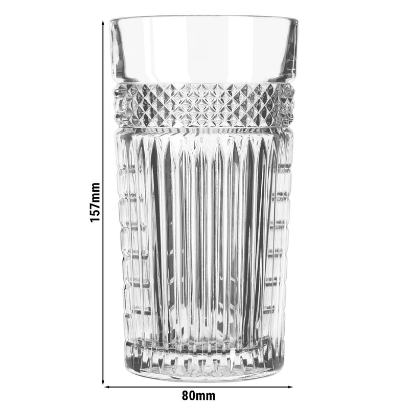 (12 szt.) Szklanka wysoka do drinków - Radiant - 470ml - Transparentna - do zmywarki; zestaw 12 szt.