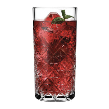 (12 szt.) Szklanka wysoka do drinków - Pasabahce, Timeless - 450ml - do zmywarki - zestaw 12 szt.