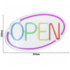 Neon LED – OPEN – z regulacją jasności – magenta – kolorowy