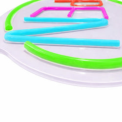 LED Leuchtschild - OPEN – dimmbar - Grün - Bunt