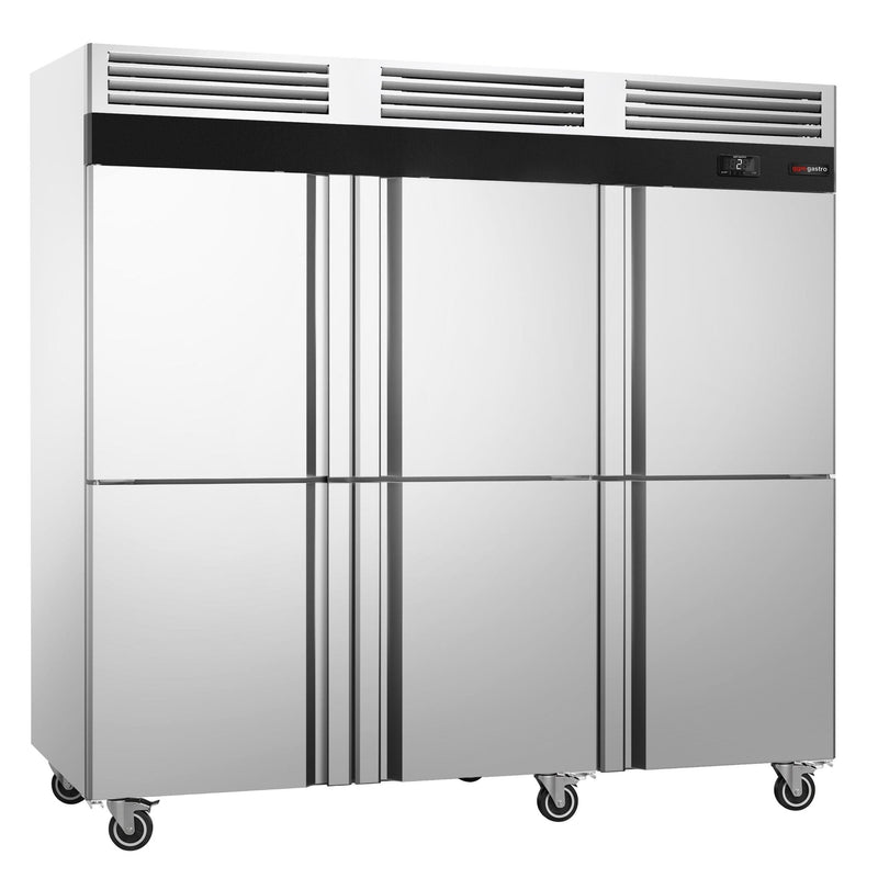 Lodówka magazynowa – stal nierdzewna ECO – GN 1/1 – 2500 litrów – z 6 półdrzwiami