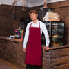 KARLOWSKY | Fartuch na szelkach Basic – bordowy